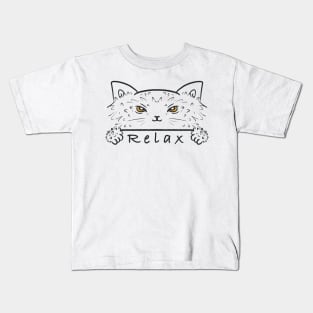 Cat relax Kids T-Shirt